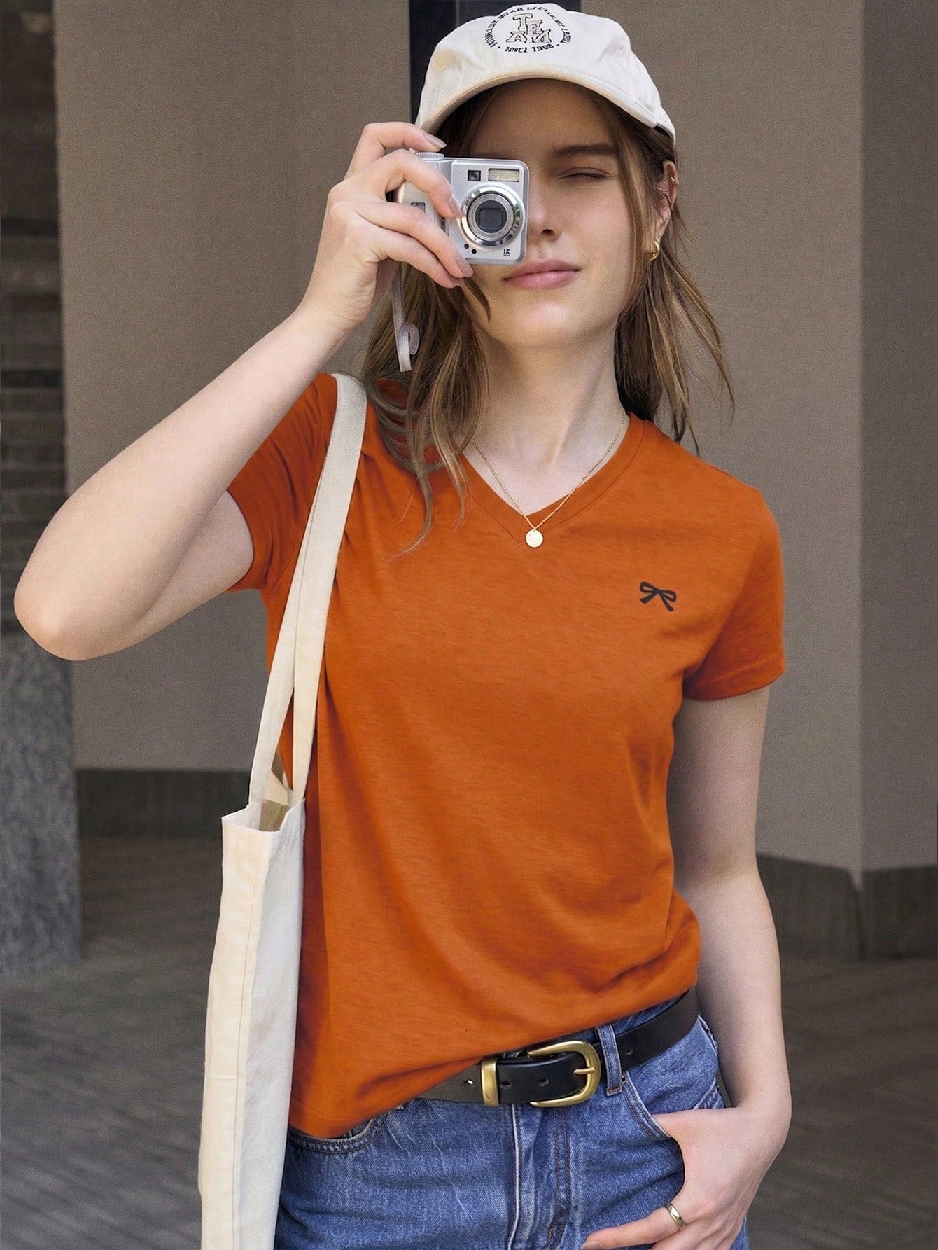 Jouncy Women's Casual Versatile Short Sleeve T-Shirt, Summer