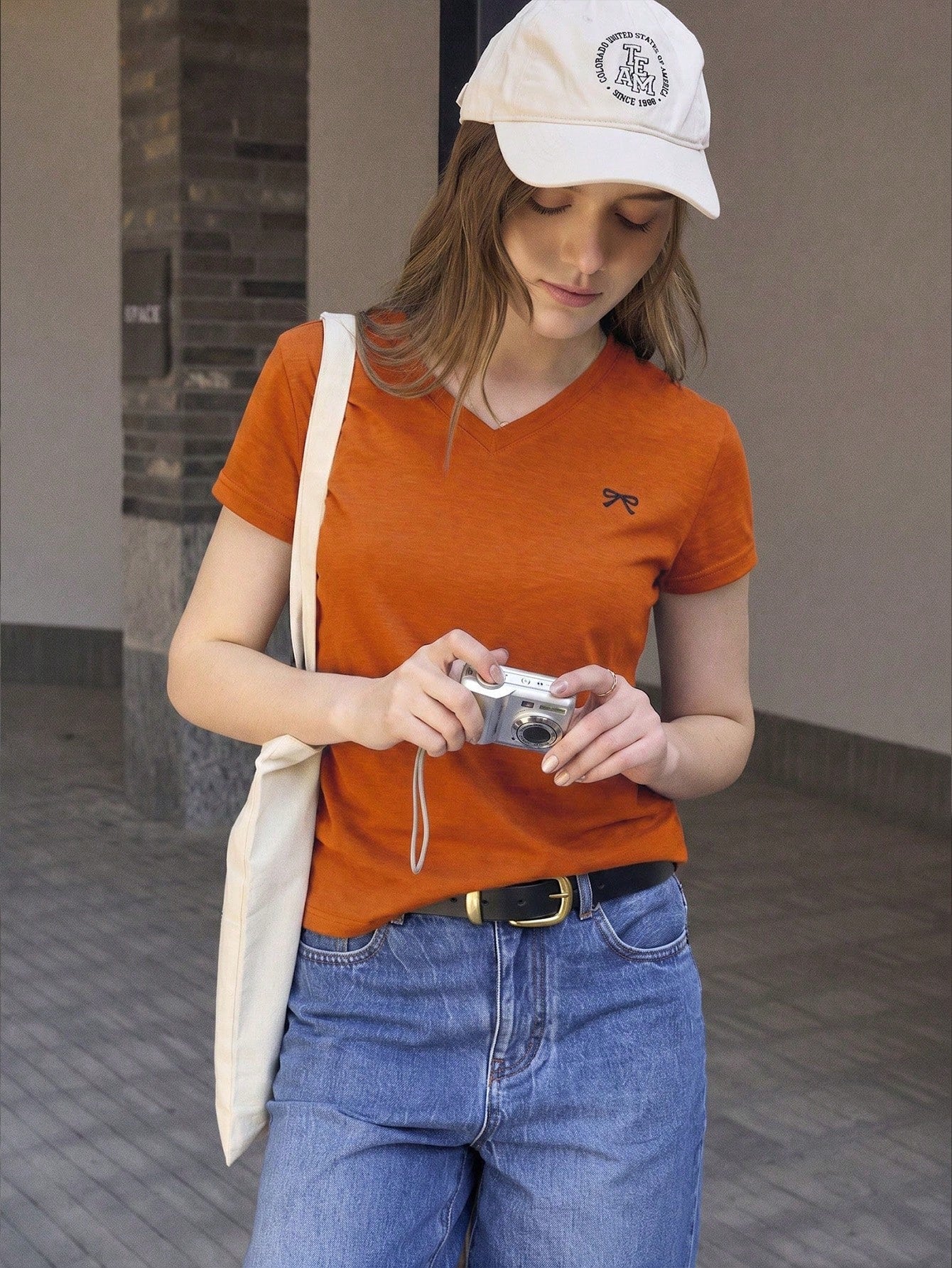 Jouncy Women's Casual Versatile Short Sleeve T-Shirt, Summer