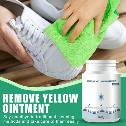 JUE FISH Remove Yellow Ointment Shoes Anti-Oxidation Repair Complementary Color Yellow Shoes Whitening Remover Stain Yellow Edge Cleaning Tool No-Rinse Gel