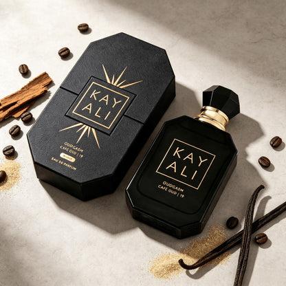 KAYALI 19 Oudgasm Cafe Oud| 19 Eau De Parfum Intense 3.4Oz 100ml Coffee Combined With Middle Eastern Deep Ebony, Allowing You To Feel The Rich And Smooth Coffee Wood Aroma Up Close, Leaving A Longer