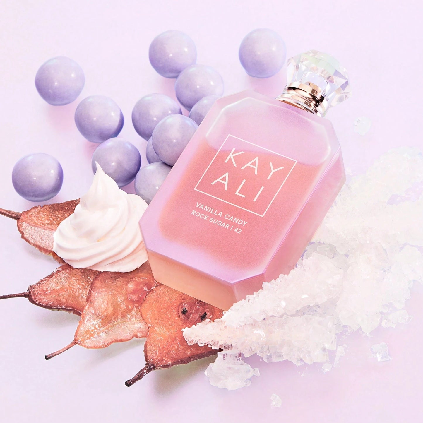 KAYALI Vanilla Candy Rock Sugar 42 Eau De Parfum For Women – Long Lasting Sweet Vanilla Candy Perfume, Bubble Gum, Caramel, Pear, Violet & Gourmand Fragrance Spray, 3.4 Oz/ 100ml