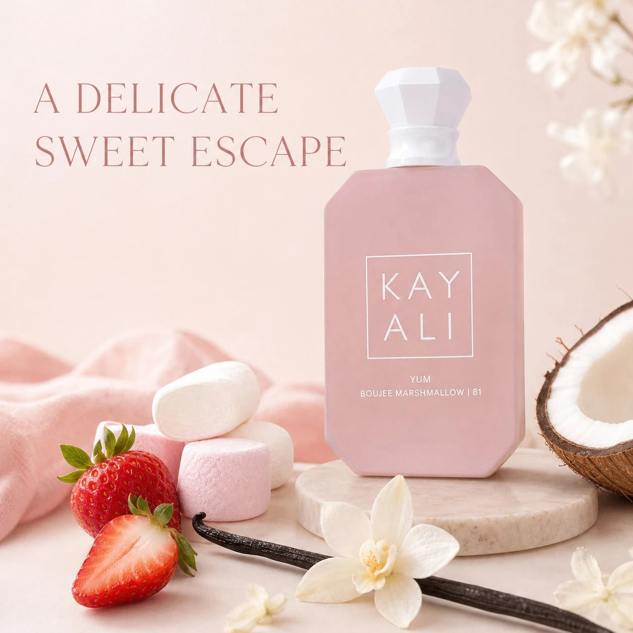 Kayall Yum Boujee Marshmallow 81 Eau De Parfum 100ml/3.4oz, Long Lasting Perfume Cologne, Fruity Citrus Scent For Daily Wear, Evening, Travel And Gift