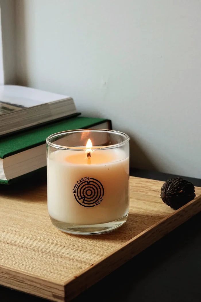 Keap Scented Candle: Wood Cabin