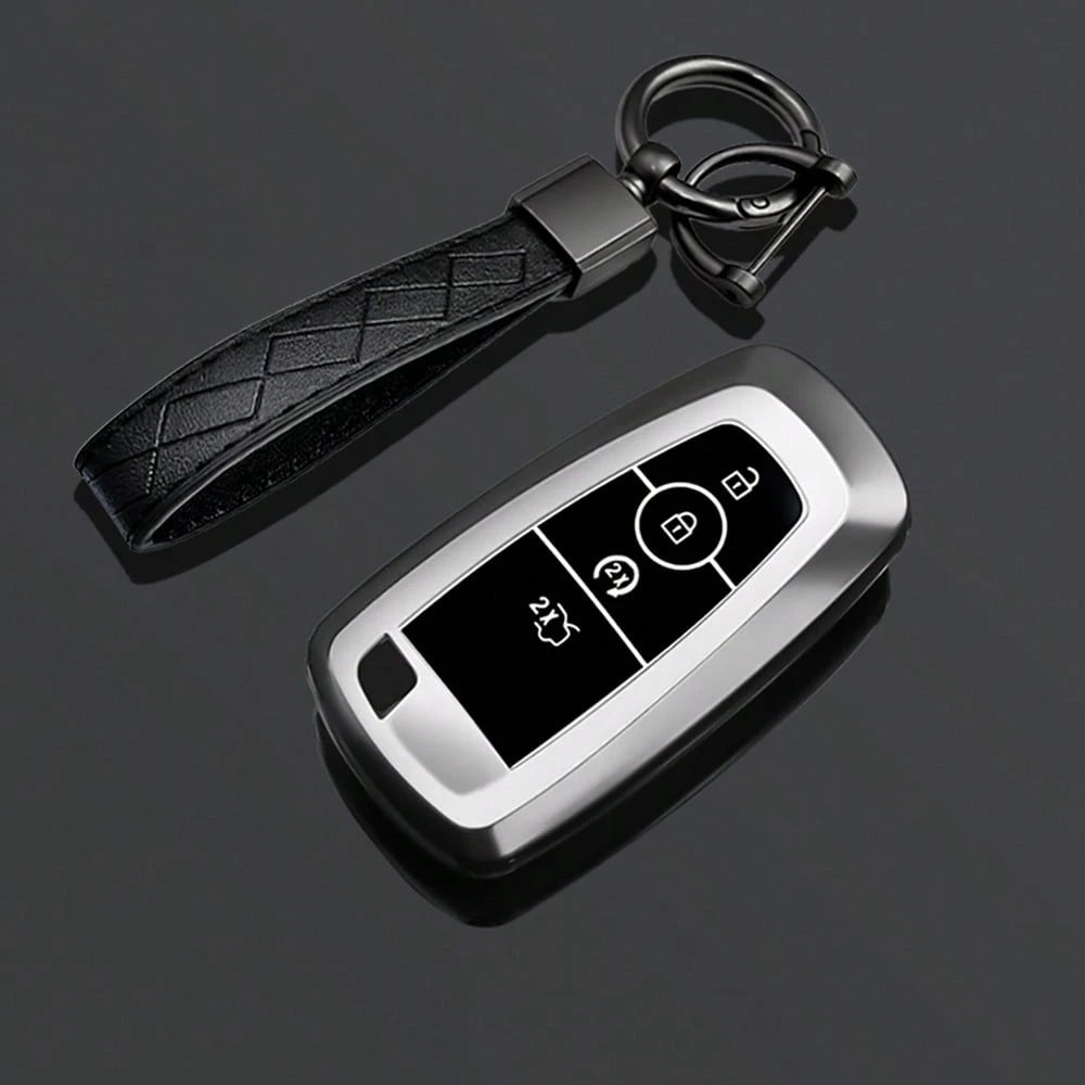 Key Fob Cover For Ford Mustang Fusion Raptor F250 F350 F450 F550 Edge Explorer Smart Remote Vehicle Accessories Car Keychain