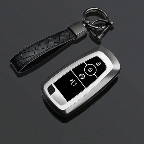 Key Fob Cover For Ford Mustang Fusion Raptor F250 F350 F450 F550 Edge Explorer Smart Remote Vehicle Accessories Car Keychain