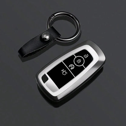 Key Fob Cover For Ford Mustang Fusion Raptor F250 F350 F450 F550 Edge Explorer Smart Remote Vehicle Accessories Car Keychain