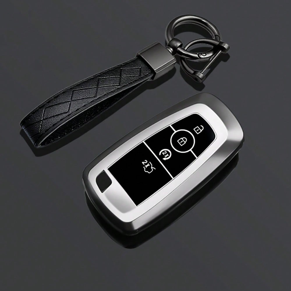 Key Fob Cover For Ford Mustang Fusion Raptor F250 F350 F450 F550 Edge Explorer Smart Remote Vehicle Accessories Car Keychain