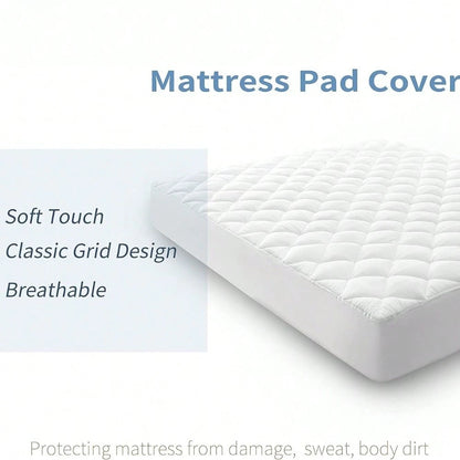 King Quilted Mattress Pad Cover With Deep Pocket (8"-21"), Cooling Soft Pillowtop Mattress Cover, Down Alternative Mattress Protector Topper