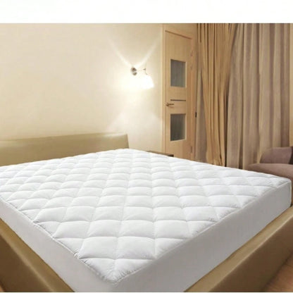 King Quilted Mattress Pad Cover With Deep Pocket (8"-21"), Cooling Soft Pillowtop Mattress Cover, Down Alternative Mattress Protector Topper