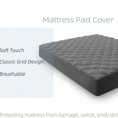 King Quilted Mattress Pad Cover With Deep Pocket (8"-21"), Cooling Soft Pillowtop Mattress Cover, Down Alternative Mattress Protector Topper