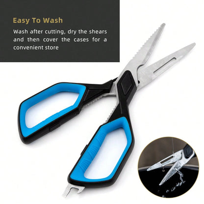 Kitchen Scissors, Multipurpose Utility Scissors For Kitchen Use, Large Sharp Blade Shears For Chicken Poultry Fish Meat Turkey Vegetables- Stainless Steel Scissors