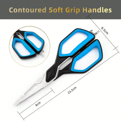 Kitchen Scissors, Multipurpose Utility Scissors For Kitchen Use, Large Sharp Blade Shears For Chicken Poultry Fish Meat Turkey Vegetables- Stainless Steel Scissors
