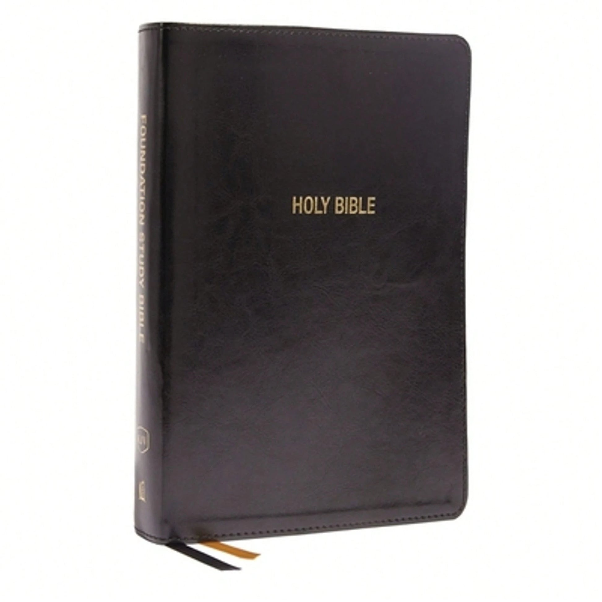 Kjv, Foundation Study Bible, Large Print, Leathersoft, Black, Red Letter, Comfort Print: Holy Bible, (Hardcover) By Thomas Nelson