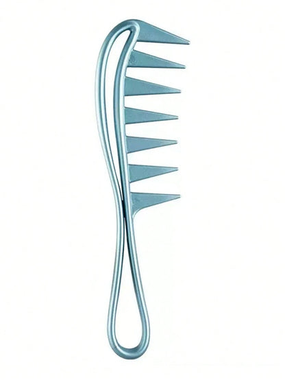 Large Textured Comb, Wide-Tooth Curling Comb, 1pc Shark Tooth Hair Styling Tool, Suitable For Curly, Wet, Wavy, Thick Hair, Wigs, Essential For Salons, Unisex Hair Brush/Comb, Hair Brush, Comb, Hair S
