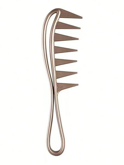 Large Textured Comb, Wide-Tooth Curling Comb, 1pc Shark Tooth Hair Styling Tool, Suitable For Curly, Wet, Wavy, Thick Hair, Wigs, Essential For Salons, Unisex Hair Brush/Comb, Hair Brush, Comb, Hair S