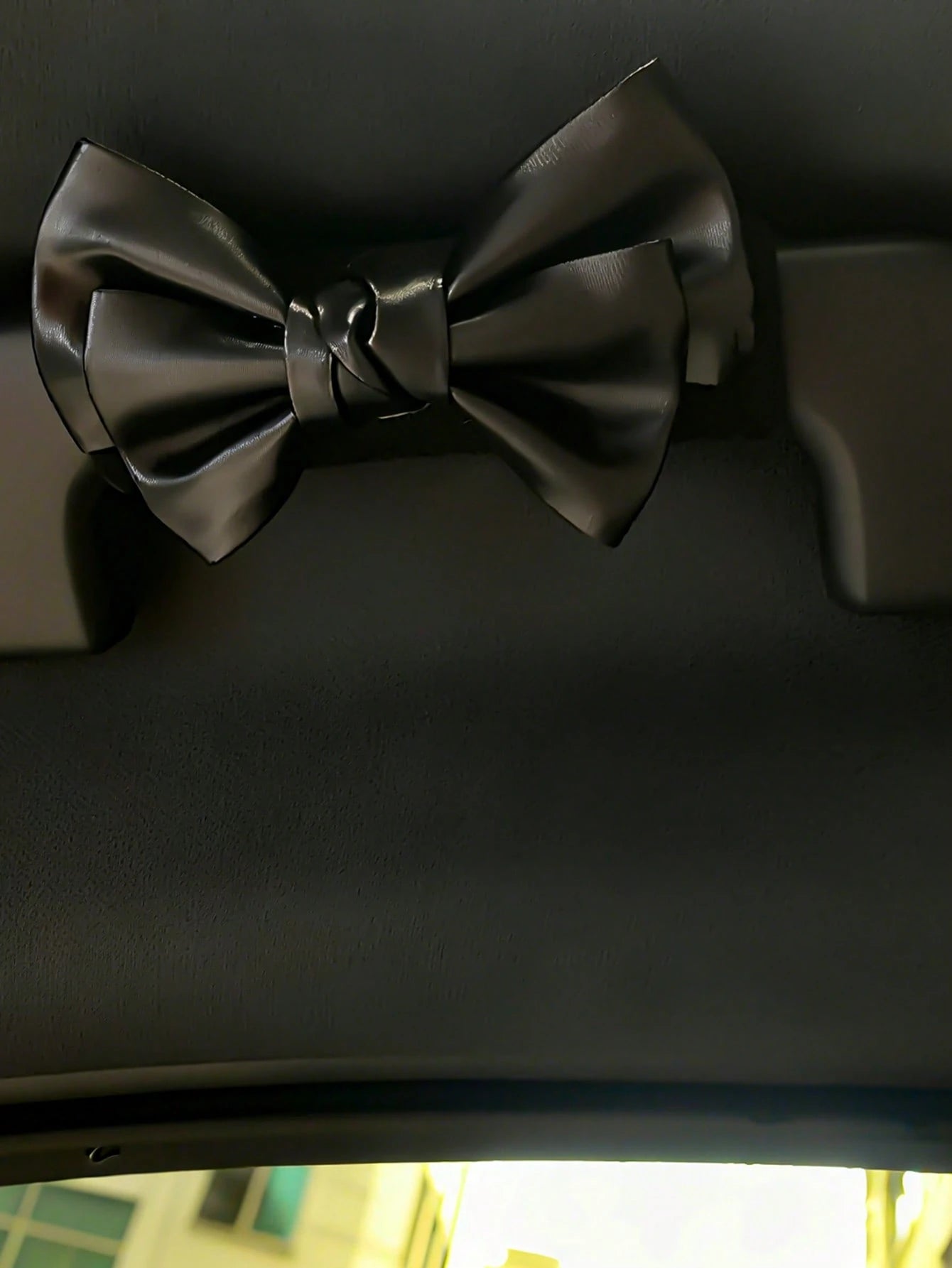 Leather Bowknot Car Door Handle Protector Cover, Cute Car Interior Decorative Accessories For Women