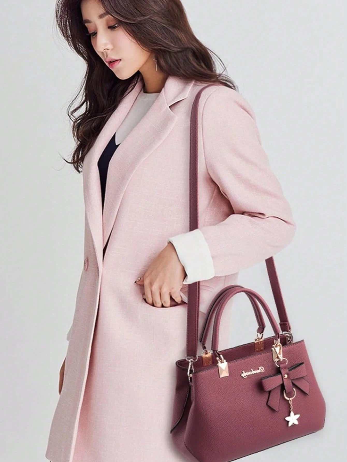 Leather Crossbody Tote Shoulder Handbag For Women Purse With Top Handle Adjustable Strap Everyday Casual Lightweight Travel Bolsos Para Mujer