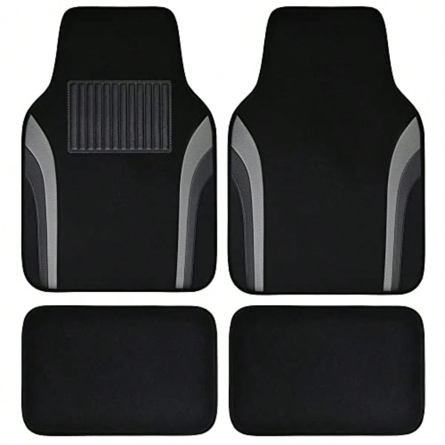 Leather Of Py Car Floor Ma CarpetUniveral Auttive Floor Mat Fit For Edan Car Mid Truck UV Et Of 4 Black And G
