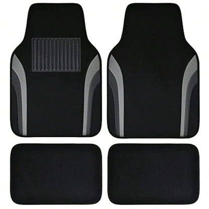 Leather Of Py Car Floor Ma CarpetUniveral Auttive Floor Mat Fit For Edan Car Mid Truck UV Et Of 4 Black And G