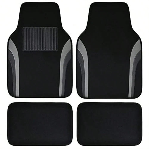 Leather Of Py Car Floor Ma CarpetUniveral Auttive Floor Mat Fit For Edan Car Mid Truck UV Et Of 4 Black And G