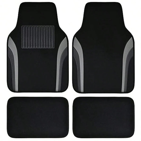 Leather Of Py Car Floor Ma CarpetUniveral Auttive Floor Mat Fit For Edan Car Mid Truck UV Et Of 4 Black And G