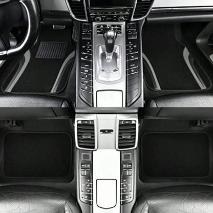 Leather Of Py Car Floor Ma CarpetUniveral Auttive Floor Mat Fit For Edan Car Mid Truck UV Et Of 4 Black And G