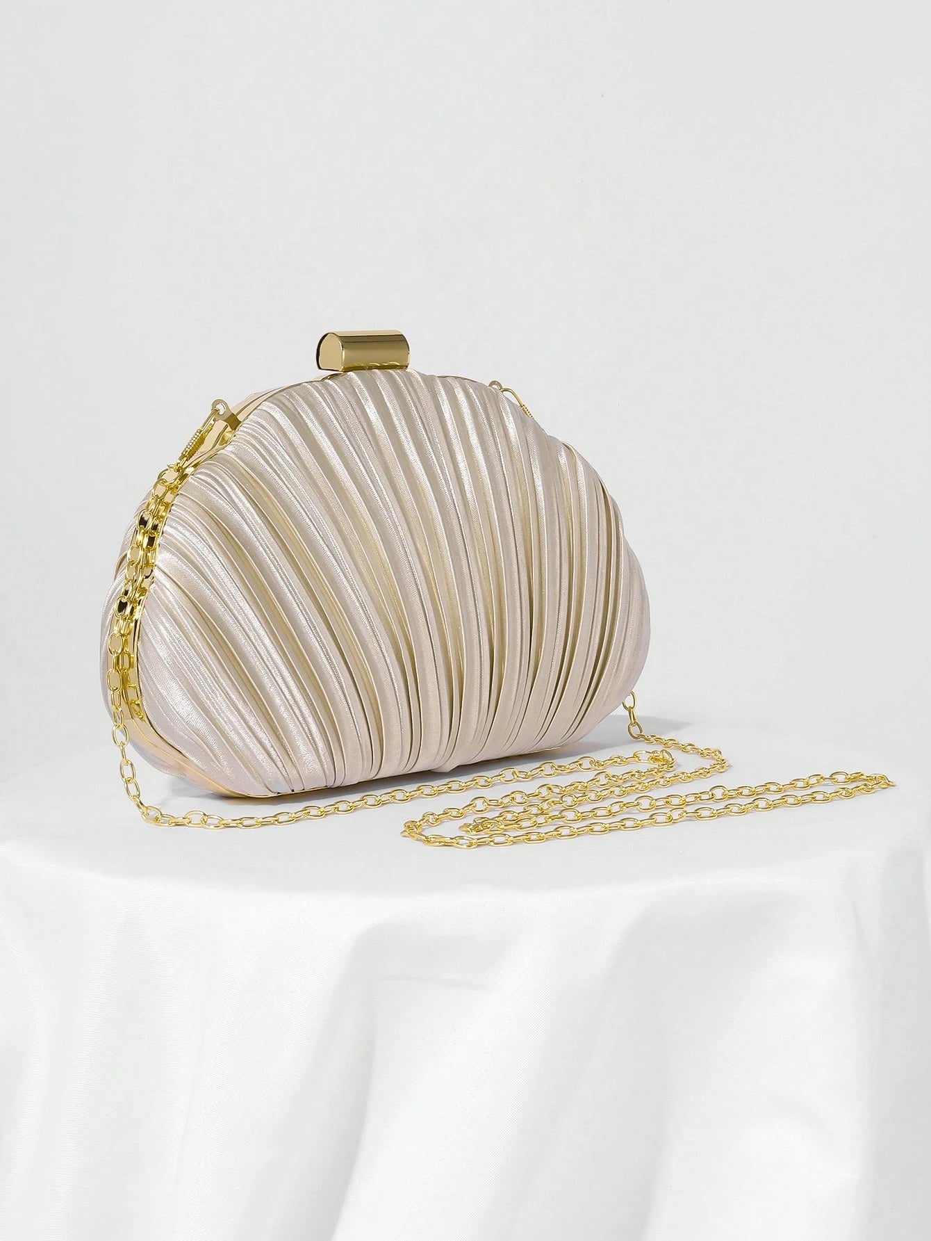 Lightweight, Business Casual Rhinestone Decor Bucket Bag Mini Drawstring Design,Straw Bag,Bride, Wedding Items