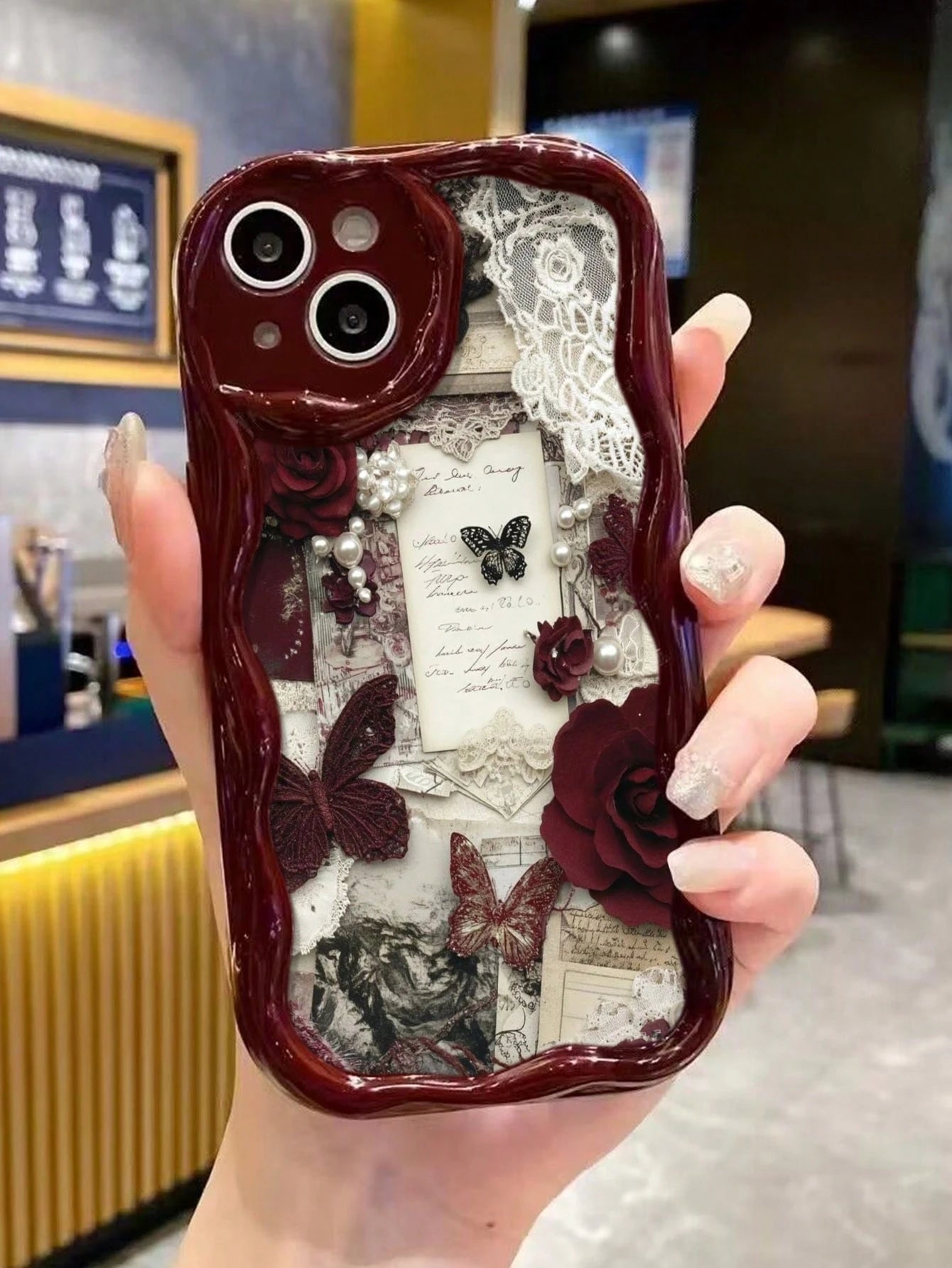 Lily Painted Soft Phone Case, Suitable For IP17/IP17PROMAX/Iphone16pro/Iphone16promax/Iphone15/XR/7p8p/P12promax/P13promax/P14PROMAX/P13/P14/P11/P12/P14, Cute & Fashionable Thick Protective Cover For