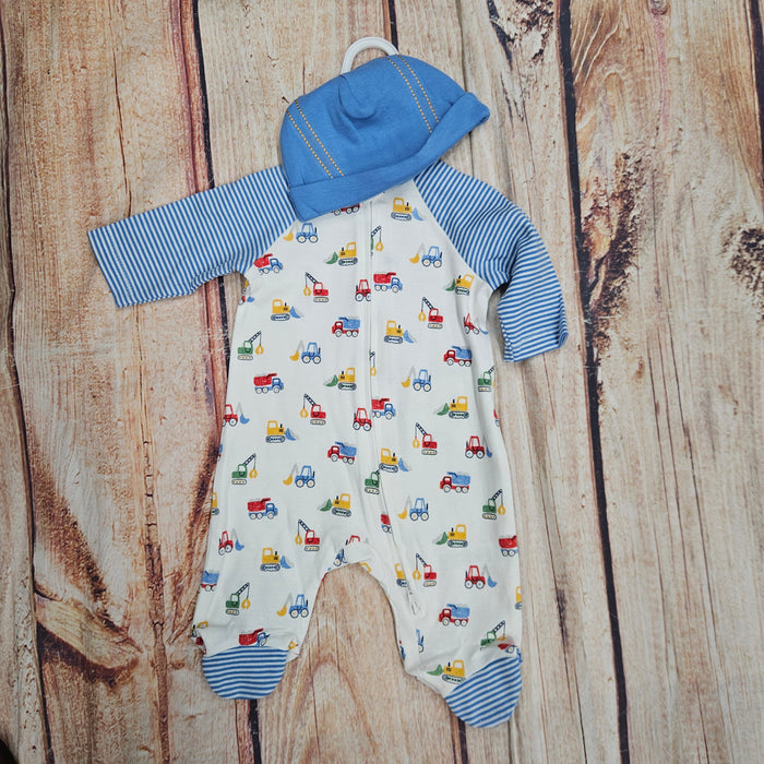 LITTLE ME TRUCKS FOOTIE SLEEPER