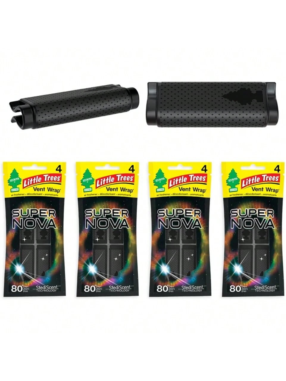 LITTLE TREES Car Air Freshener| Vent Wrap Provides Long-Lasting Scent, Invisibly Fresh!| Supernova, 16 Air Fresheners