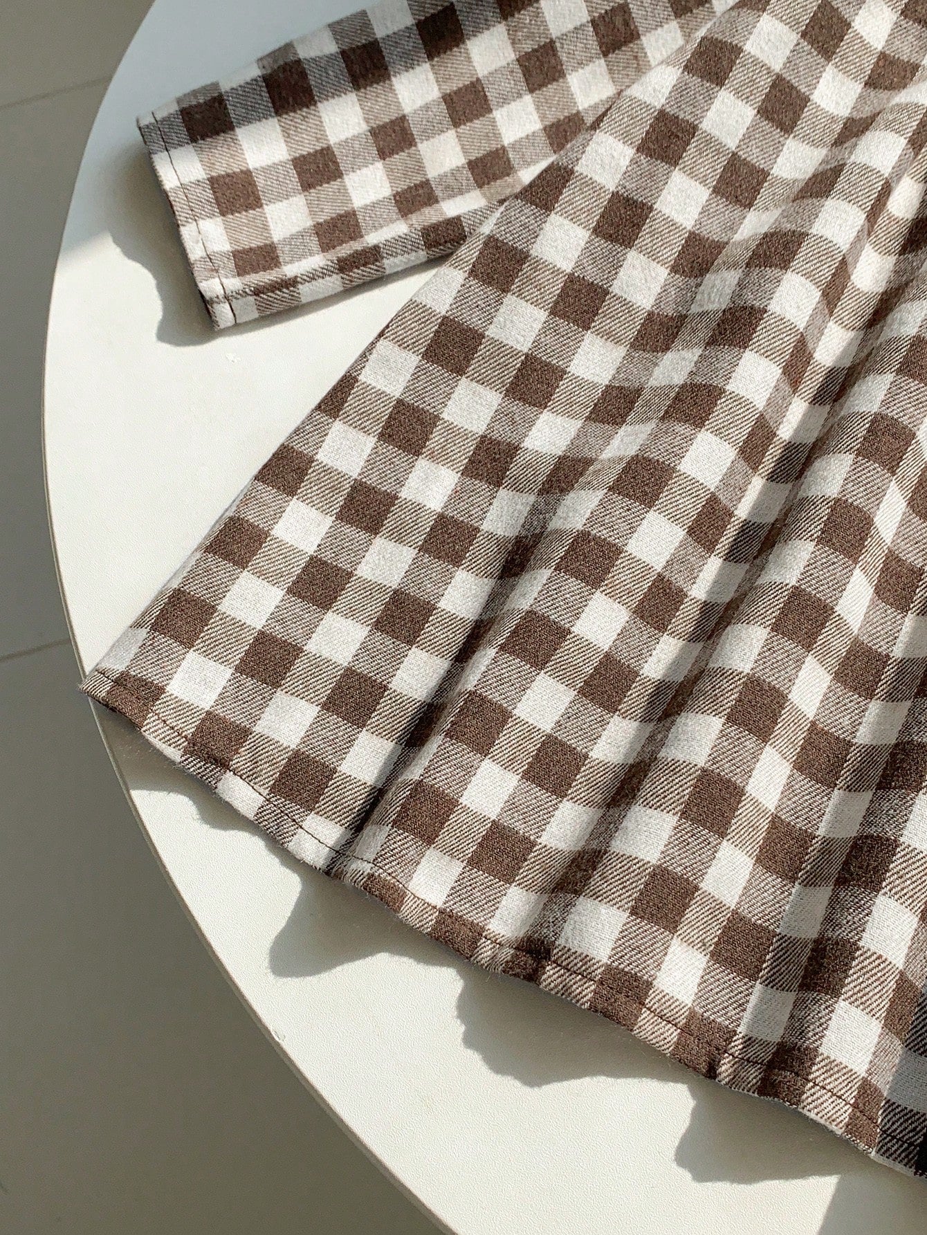 LMoss Kids LMoss Baby Girl Baby Girl Plaid Loose Casual Long Sleeve Dress, Autumn/Winter Baby Girl Plaid Dress