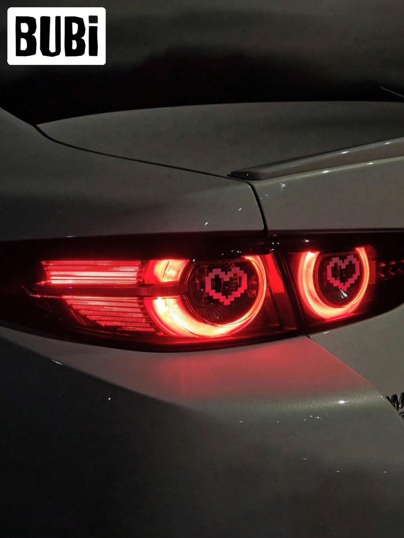 Love Car Tail Light Stickers Pink Cute Univeersal Taillight Headlight Sticker Auto Light Lamp Decals Accessories