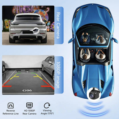 LULUYOUTH 9-Inch CarPlay Screen For Car- Portable Multimedia Player With OTA Updates, Backup Camera, Mirror Link, Voice Control, GPS Navigation & FM/AUX- Supports Apple CarPlay & Android Auto
