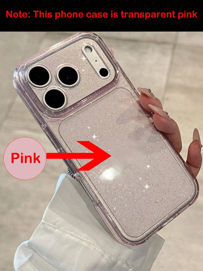 Luxury Glitter Sequins Shockproof Transparent Soft Fashion Phone Case Compatible With Iphone 17 Pro Max 17 16 15 14 13 Pro Max 15 16 Plus 17 Air Shiny Camera Protection Cover Birthday Gift Party Mom