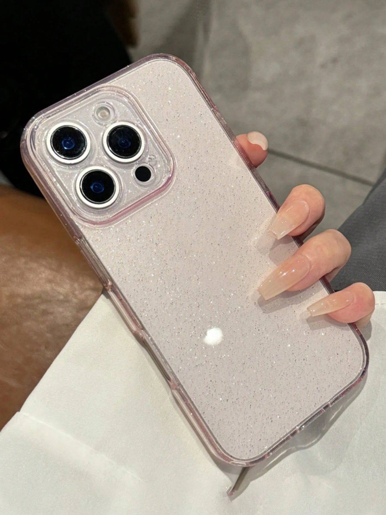 Luxury Glitter Sequins Shockproof Transparent Soft Fashion Phone Case Compatible With Iphone 17 Pro Max 17 16 15 14 13 Pro Max 15 16 Plus 17 Air Shiny Camera Protection Cover Birthday Gift Party Mom