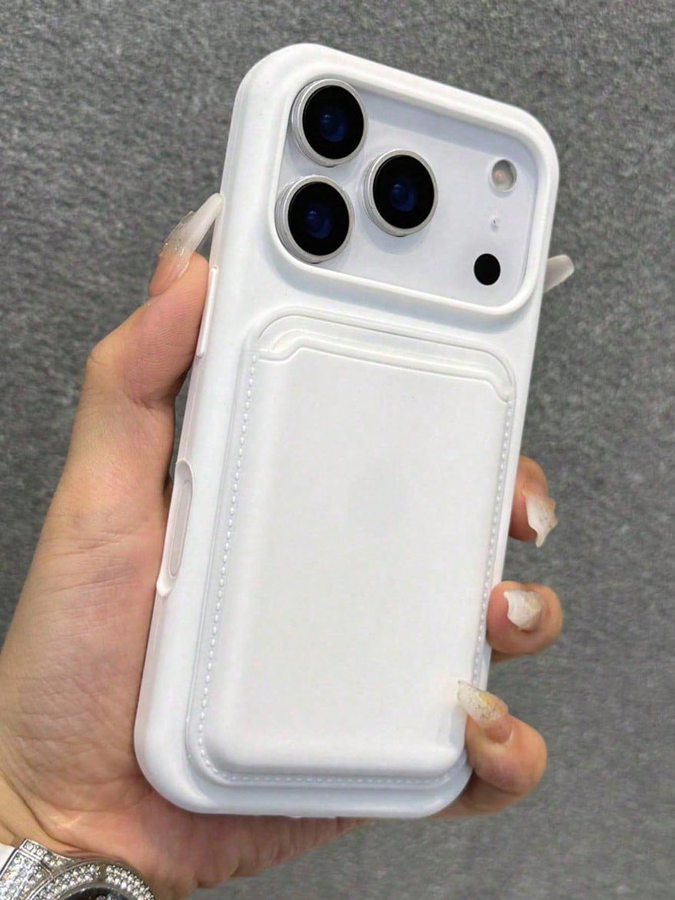Luxury Silicone Magnetic Wireless Charging Card Holder Phone Case Compatible With IPhone 17ProMax 17Pro 17 16 15 14 13 12 11 Pro Max 16 15 14 Plus Magnetic Back Cover
