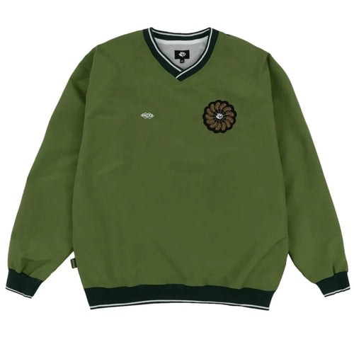 magenta Très tech v neck forrest green