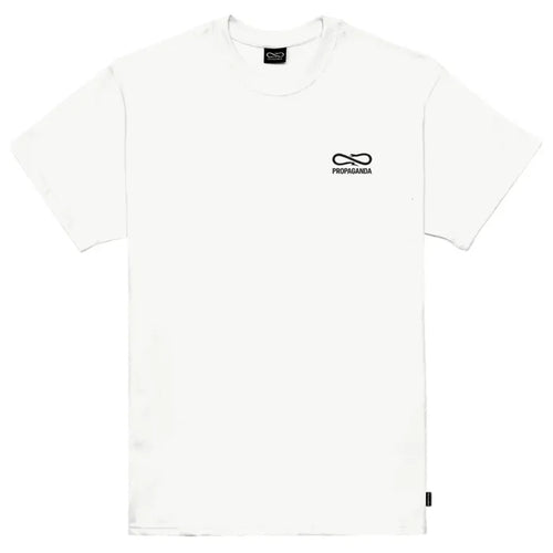 PROPAGANDA T-SHIRT WHITE EMBROIDERY