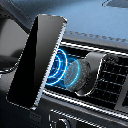 Magnetic Car Air Vent Mount, Strong Magnetic Absorption Anti-Shock, 360° Rotation Multi-Angle, Air Vent Installation Won't Block Vision, Multi-Scenario Applicable, Navigation & Office