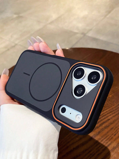 Magnetic Matte Dual-Color Phone Case With Lanyard Compatible With 17 Pro Max, 17 Pro, 16 Pro Max, 16 Pro, 15 Pro Max, 15 Pro, 14 Pro Max, 14 Pro, 13 Pro Max, 13 Pro, Couple Gift, Wireless Charging, An