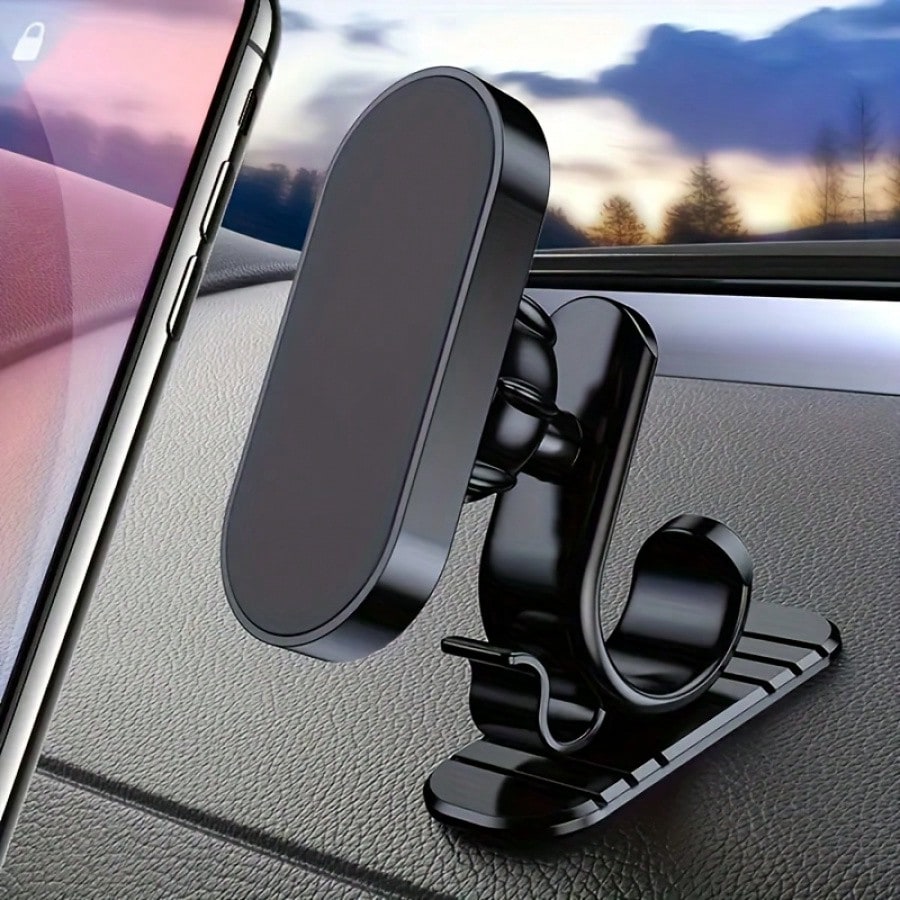 Magnetic Phone Holder, Strong Magnetic Force, Stable Connection, Tool-Free Installation, Suitable For Car Navigation And Desktop Placement, Compatible With Various Phones, Convenient For Daily Use