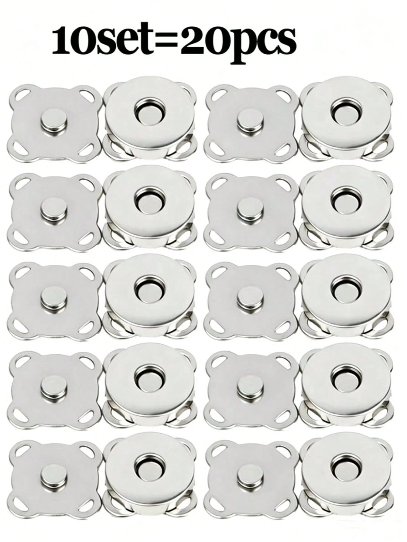 Magnetic Snap Button Metal Invisible Sewing Button Lock, Suitable For Wallets, Bags, Clothes, Crafts And DIY Accessories