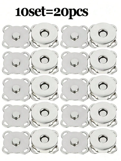 Magnetic Snap Button Metal Invisible Sewing Button Lock, Suitable For Wallets, Bags, Clothes, Crafts And DIY Accessories