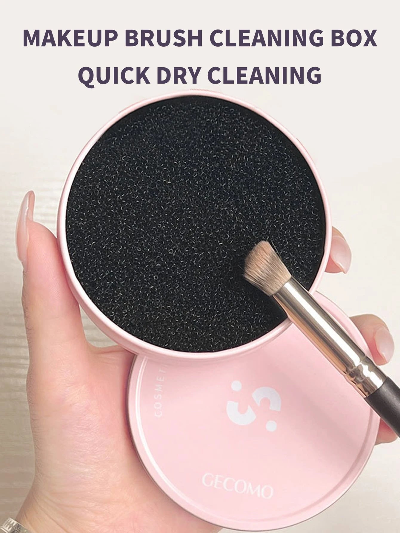 Makeup Brush Cleaner & Sponge Box, Dry Clean Your Brushes And Remove Excess Powder Without Harming S, No Water Needed, Portable And Convenient For Slouchy People,Makeup,Cheap,Room Decor,Vanity,Travel