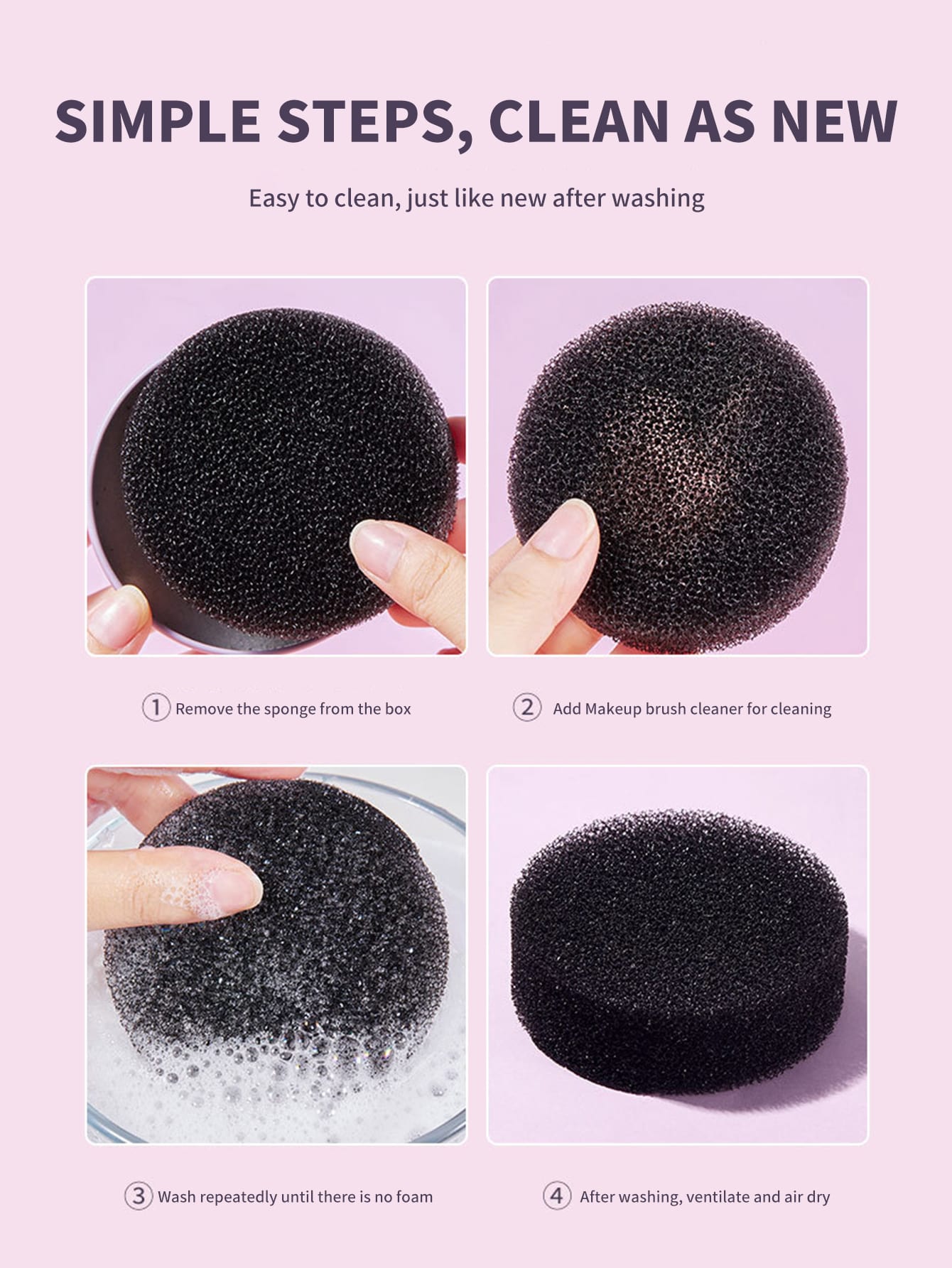 Makeup Brush Cleaner & Sponge Box, Dry Clean Your Brushes And Remove Excess Powder Without Harming S, No Water Needed, Portable And Convenient For Slouchy People,Makeup,Cheap,Room Decor,Vanity,Travel