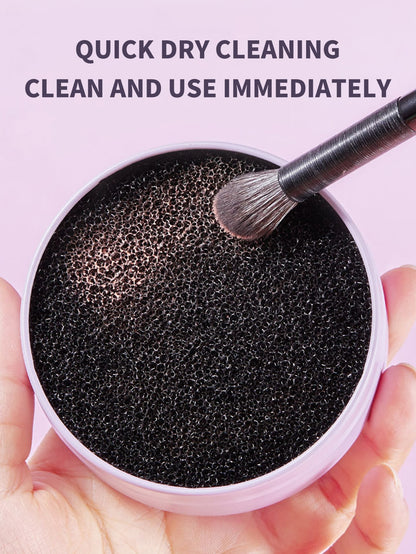 Makeup Brush Cleaner & Sponge Box, Dry Clean Your Brushes And Remove Excess Powder Without Harming S, No Water Needed, Portable And Convenient For Slouchy People,Makeup,Cheap,Room Decor,Vanity,Travel