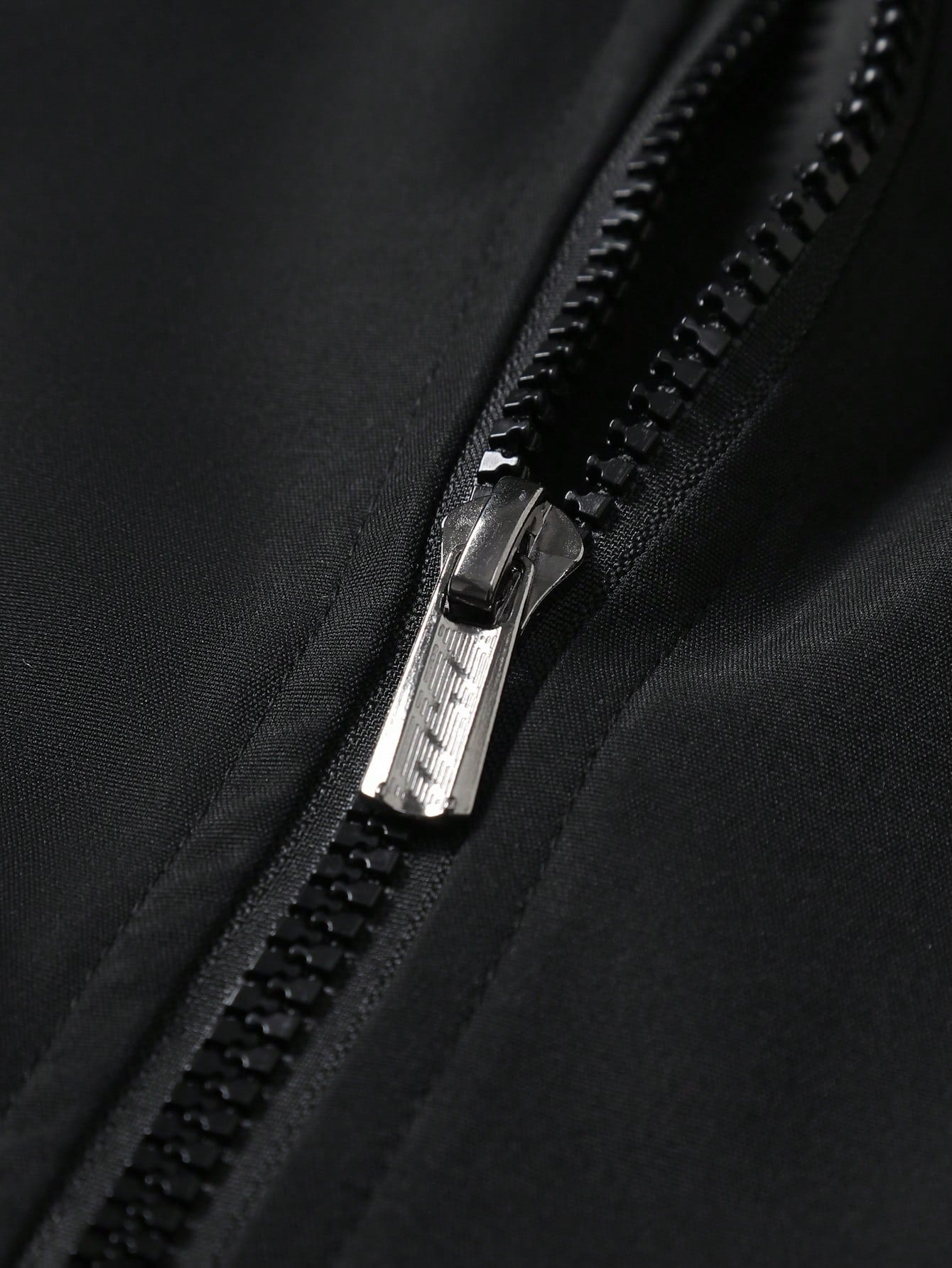 Manfinity Homme Men's Solid Color Zip-Up Casual Versatile Daily Travel Long Sleeve Jacket