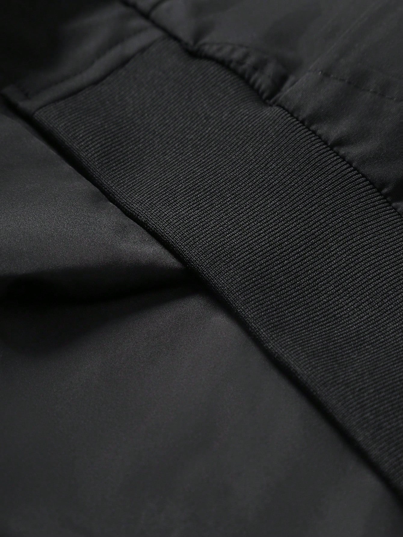 Manfinity Homme Men's Solid Color Zip-Up Casual Versatile Daily Travel Long Sleeve Jacket