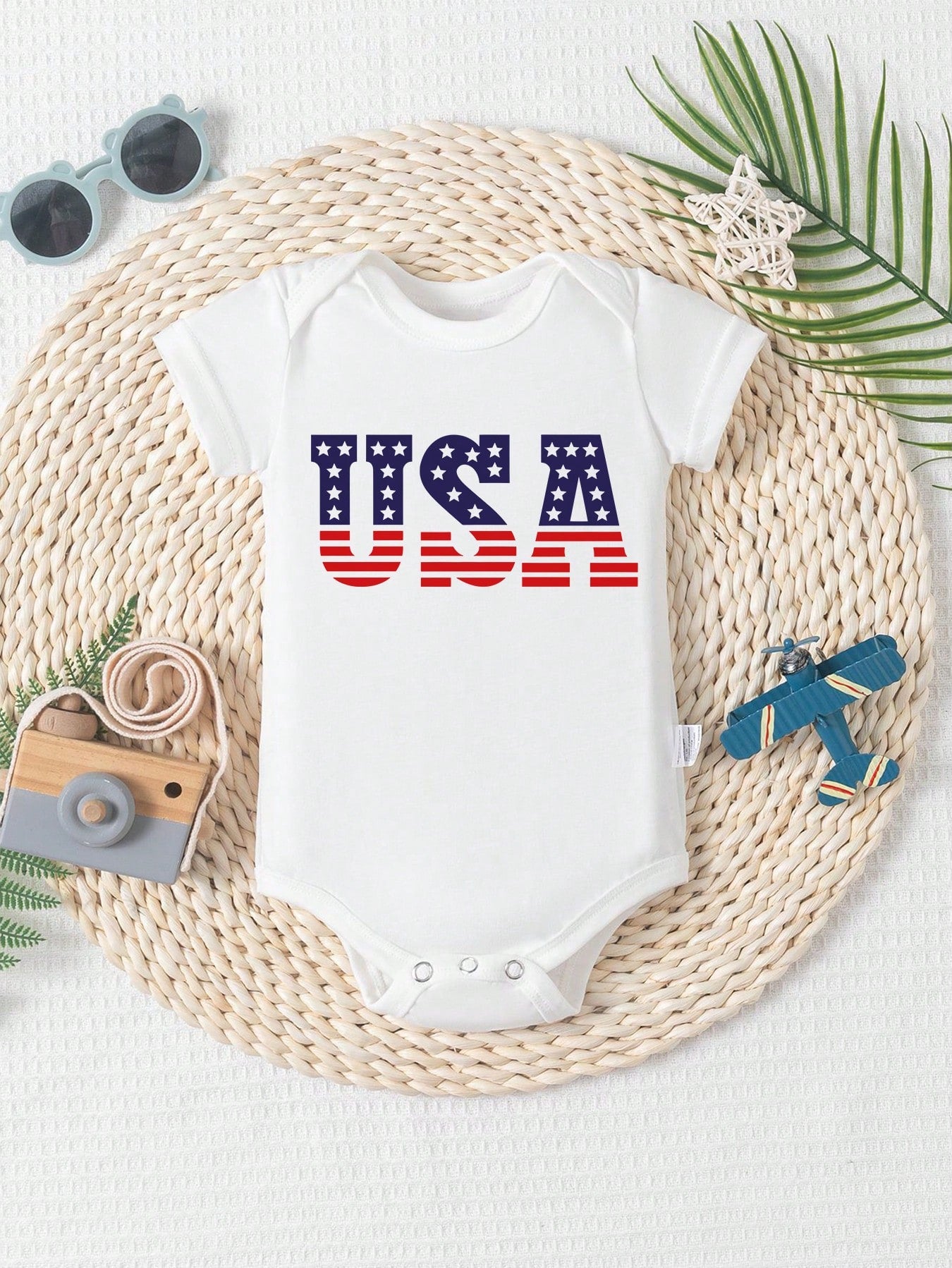 MANY FISH AND PENTAGRAMS Print Funny Baby Romper Casual Comfortable Short Sleeve Newborn Clothes Cotton Fashion Triangle Jumpsuit
