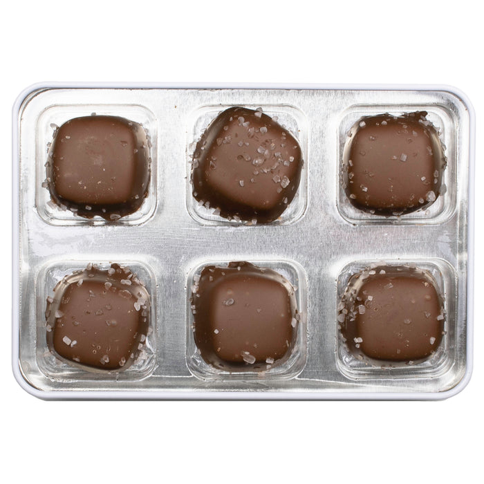 Mayflower Milk Chocolate Sea Salt Caramels Tin